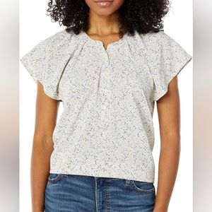 dylan Cream Floral Blouse